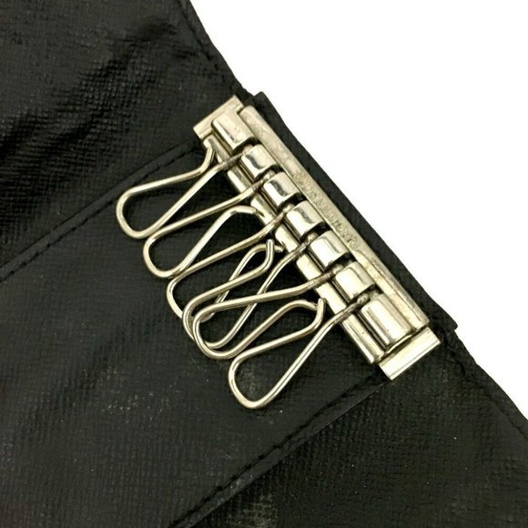 701167N Louis Vuitton Key Case Multicles 6 Ring Black Damier - Picture 6 of 9